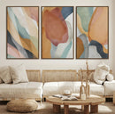 Boho Wall Art Canvas Print Set, Watercolor Boho Wall Art