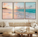 Beach Wall Art - Stunning Ocean Sunset Canvas Print with