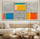 Canvas Print Wall Art Abstract Illustrs Art Boho, Framed