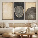Tree Rings Canvas Wall Art Print – Minimalist Natural