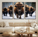Buffalo Wall Art Canvas Print, American Bison Herd Wall Art by MyGreatCanvas | Canvas Wall Art Prints | Photo Prints & Wall Decor