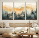 Abstract Forest Print - Mountain Wall Art | Autumn Landscape by MyGreatCanvas | Canvas Wall Art Prints | Photo Prints & Wall Decor