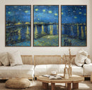 Vincent van Gogh Starry Night over the Rhone Abstract Wall