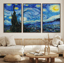 Vincent Van Gogh The Starry Night Abstract Wall Art Canvas