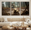 Jesus Lost Lamb Canvas Wall Art – Heartwarming Woodland by MyGreatCanvas | Canvas Wall Art Prints | Photo Prints & Wall Decor