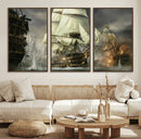 Pirate Ship War Wall Art Canvas Print by MyGreatCanvas | Canvas Wall Art Prints | Photo Prints & Wall Decor