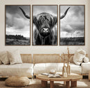 Scottish Cow Wall Art Canvas Print | Longhorn Wall Art | by MyGreatCanvas | Canvas Wall Art Prints | Photo Prints & Wall Decor
