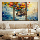 UP-Inspired Floating House with Balloons Canvas Art –