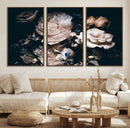 Pink Peonies Flowers Large Canvas Art Print