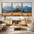 Vintage Old Barn Field Wall Art Canvas Print for Farmhouse by MyGreatCanvas | Canvas Wall Art Prints | Photo Prints & Wall Decor