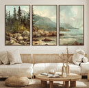 Abstract Acadia National Park Wall Art Canvas Print -