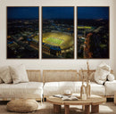 Michigan Stadium Night Game Wall Art – Sports Arena Aerial by MyGreatCanvas | Canvas Wall Art Prints | Photo Prints & Wall Decor