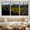 Chicago Cubs Baseball Team Print - Wrigley Field Stadium