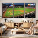 Angel Stadium Aerial Canvas Print – Los Angeles Angels