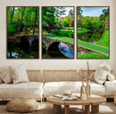 Augusta National Golf Club Wall Art - Panoramic Bridge & by MyGreatCanvas | Canvas Wall Art Prints | Photo Prints & Wall Decor