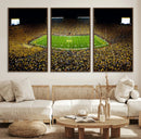 Stadium in Michigan Wall Art Canvas Print, Framed American