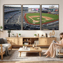 New York Yankees Baseball Team Print - Yankee Stadium Wall