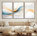 Decorative Turquoise Abstract Wave Wall Art Canvas Print by MyGreatCanvas | Canvas Wall Art Prints | Photo Prints & Wall Decor