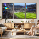 Tottenham Hotspur Stadium Canvas Print, Match Day Triple
