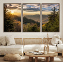 Sunrise Over the Smoky Mountains Canvas Wall Art –