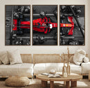 Ferrari Pit Stop Canvas Wall Art – Precision and Speed