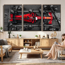 Ferrari Pit Stop Canvas Wall Art – Precision and Speed