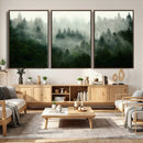 Foggy Forest Wall Art – Tranquil Green Woodland Canvas by MyGreatCanvas | Canvas Wall Art Prints | Photo Prints & Wall Decor