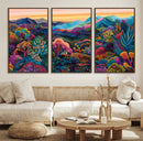 Colorful Abstract Landscape Wall Art Print Canvas - Vibrant