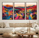 YAYOI KUSAMA Abstract Print - Landscape Canvas Wall Art