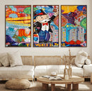 Pop Art Monopoly Man Canvas Wall Art Print - Bold and