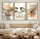 Abstract Watercolor Chickadee Bird Canvas Wall Art Print - by MyGreatCanvas | Canvas Wall Art Prints | Photo Prints & Wall Decor