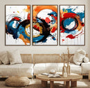 Abstract Wall Art, Rings Wall Art Canvas Print