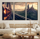 Harry Castle Wall Art Canvas Print, Wizard School Wall Art