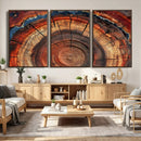 Abstract Tree Ring Art, Colorful Tree Ring Wall Decor, by MyGreatCanvas | Canvas Wall Art Prints | Photo Prints & Wall Decor