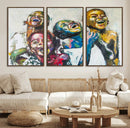 Shai Yossef Style Canvas Art - Joyful African Black Kids