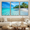 Tropical Beach Wall Art Canvas Print - Serene Ocean by MyGreatCanvas | Canvas Wall Art Prints | Photo Prints & Wall Decor