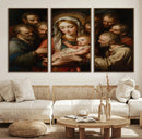 Religious Canvas Wall Art Print - Madonna and Child with by MyGreatCanvas | Canvas Wall Art Prints | Photo Prints & Wall Decor