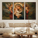 Mary Jesus Canvas Wall Art Print - Madonna and Child with