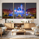 Disney Castle Wall Art Canvas Print – Magical Fairytale