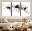 Abstract World Map Wall Art – Framed Geometric Line Canvas by MyGreatCanvas | Canvas Wall Art Prints | Photo Prints & Wall Decor