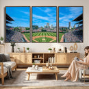 Wrigley Field Chicago Cubs Panoramic Art Multi-Piece Canvas