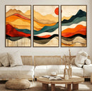 Abstract Mountain Wall Art – Framed Colorful Landscape by MyGreatCanvas | Canvas Wall Art Prints | Photo Prints & Wall Decor