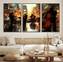 Jazz Wall Art Canvas Print – Colorful Musical Instrument