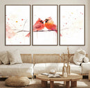 Cardinal Bird Canvas Wall Art - Male and Female Cardinal by MyGreatCanvas | Canvas Wall Art Prints | Photo Prints & Wall Decor