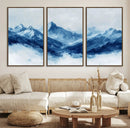Blue Mountains Wall Art – Framed Snowy Range Canvas Artwork, by MyGreatCanvas | Canvas Wall Art Prints | Photo Prints & Wall Decor