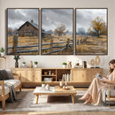 Rustic Autumn Farmhouse Wall Art Canvas Print – Serene