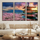 Mount Fuji Cherry Blossom Wall Art Canvas Print – Framed by MyGreatCanvas | Canvas Wall Art Prints | Photo Prints & Wall Decor