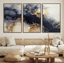 Black Marble Wall Art Canvas Print – Framed Abstract Gold by MyGreatCanvas | Canvas Wall Art Prints | Photo Prints & Wall Decor