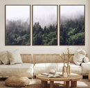 Misty Forest Wall Art Canvas Print – Foggy Pines Pine Valley by MyGreatCanvas | Canvas Wall Art Prints | Photo Prints & Wall Decor