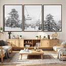 Ski Lift Wall Art – Framed Snowy Mountain Canvas Artwork by MyGreatCanvas | Canvas Wall Art Prints | Photo Prints & Wall Decor